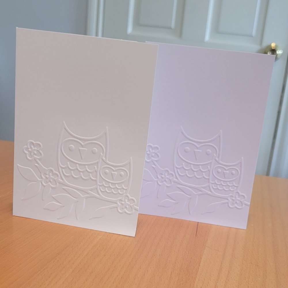 Owl Greeting Card Set of 6, Pair of Owl in tree, Husband and Wife